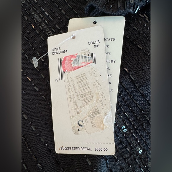 Dana Buchman NWT Silk Fully Beaded Sequined Cardigan Glam MSRP $385 Size Small - Picture 10 of 12